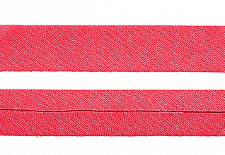 Косая бейка х/б Яркий красный (162) 20мм (рул.73,15м)